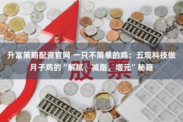 升富策略配资官网 一只不简单的鸡：五观科技做月子鸡的“解腻、减脂、增元”秘籍