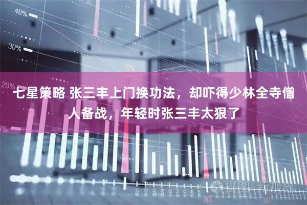 七星策略 张三丰上门换功法，却吓得少林全寺僧人备战，年轻时张三丰太狠了